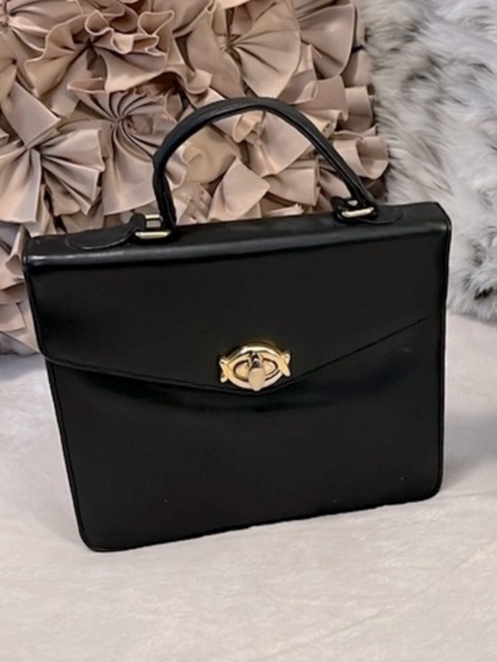 Giani Bernini Handbags - GIANII BERNINII Women’s Vintage Black Leather Clutch Bag Purse